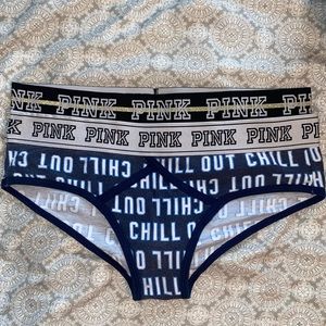 NWOT Victoria’s Secret Pink set of 2 panties.